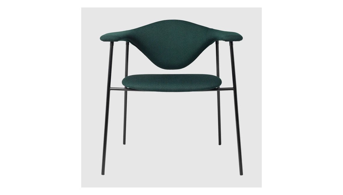 Masculo Dining Chair - Fully Upholstered, 4-leg椅子