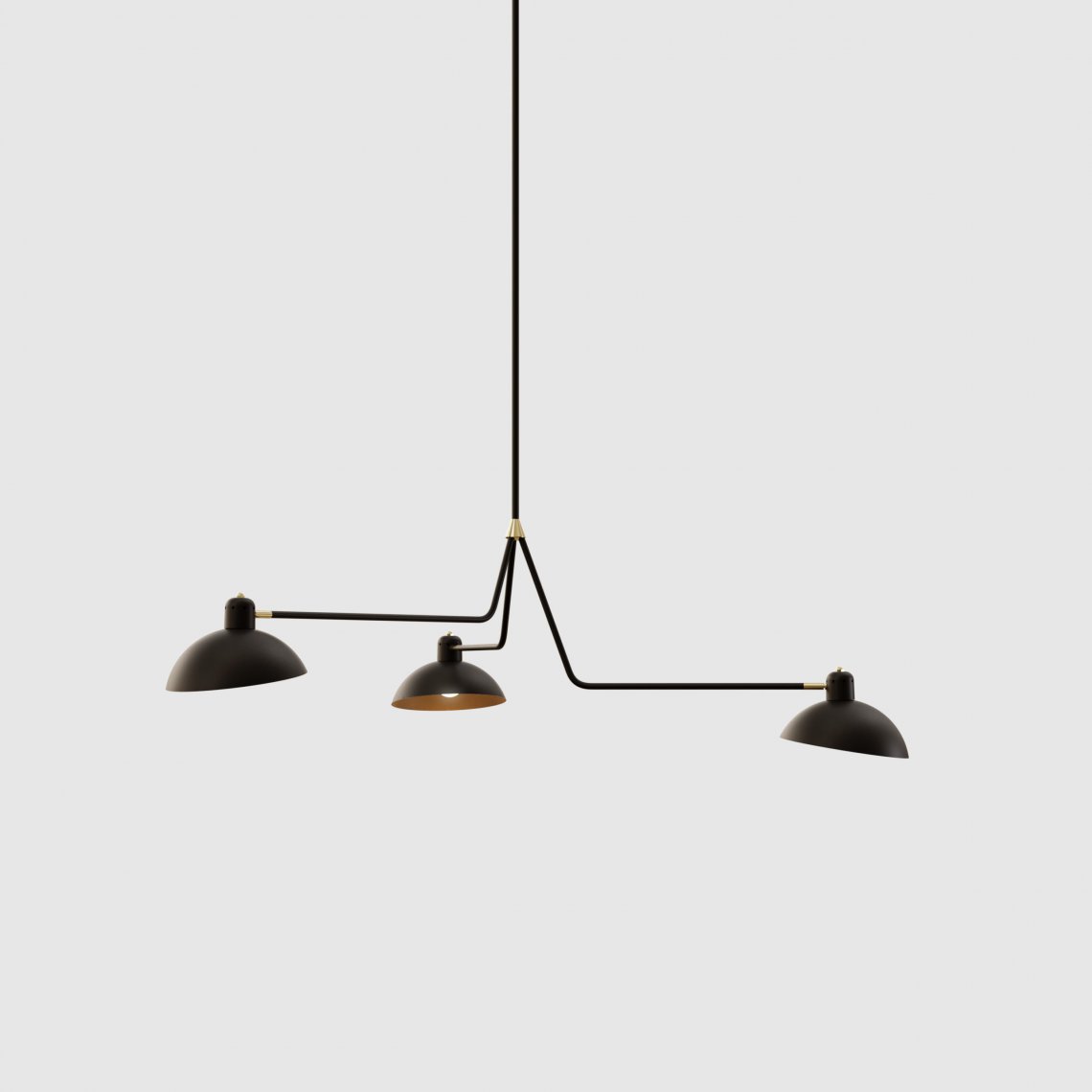 Lambert & FilsWaldorf Triple吊灯