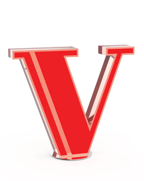 DELIGHTFULLLETTER V GRAPHIC台灯