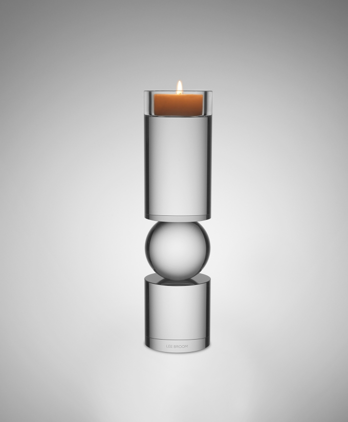 Fulcrum Candlestick Travertine蜡烛